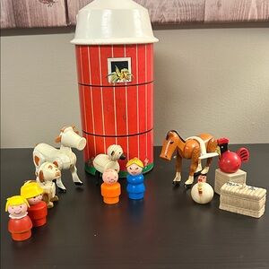 FISHER PRICE Little People Farm Silo, Animals, Vintage